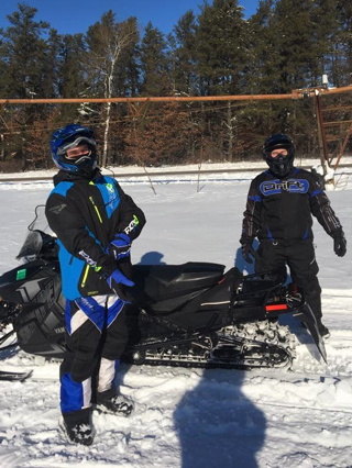 Club members enjoying winter on the trails.